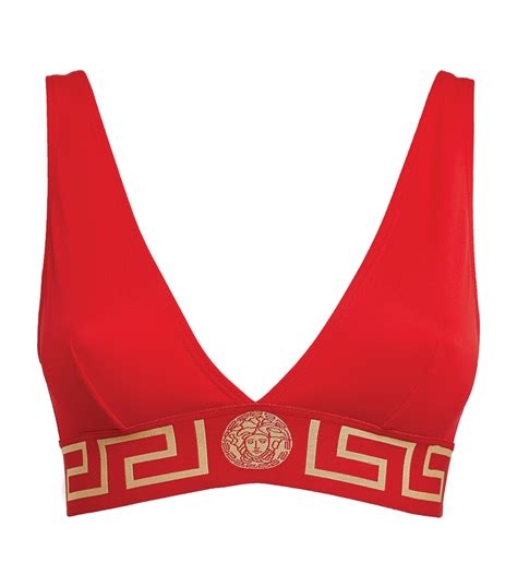 red versace bikini